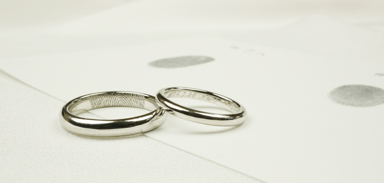 指紋-結婚指輪